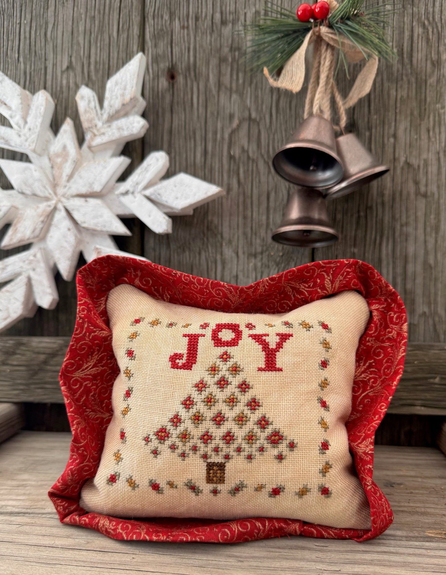 Joy Cross Stitch Pattern Print