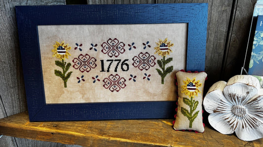 Patriotic Sunflowers Cross Stitch Pattern DOWNLOAD PDF